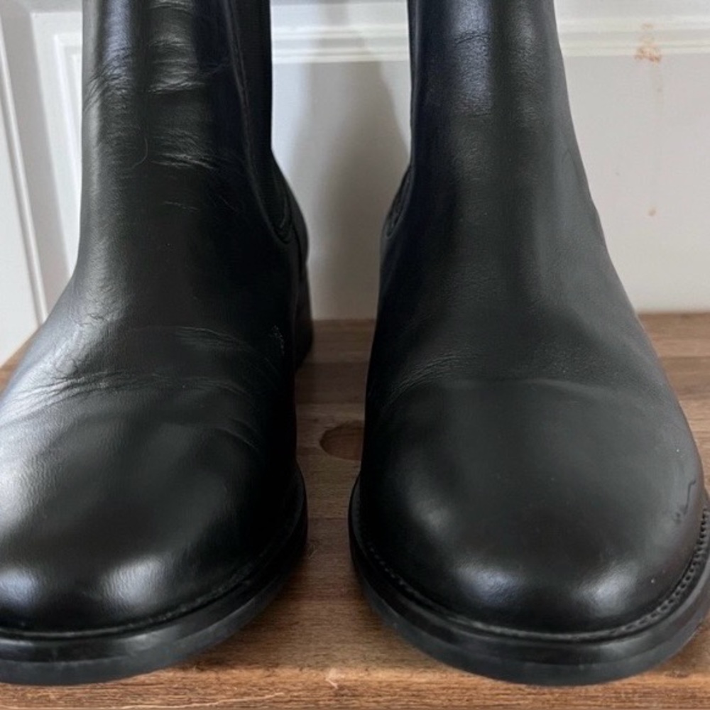 Thursday Boot Co Women's Black Leather Handmade Duchess Chelsea Boots Size 8 - Picture 7 of 7